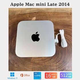 ［状態良好］Apple Mac mini 2014/Corei7/16GB/SSD512GB/Windows11/Office2021/miniR10