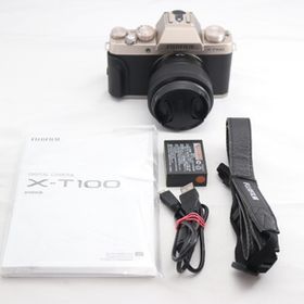 富士フイルム(FUJIFILM) ミラーレス一眼 X-T100レンズキット シャンパンゴールド