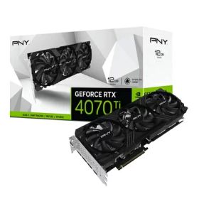 【中古】 PNY GeForce RTX4070Ti 12GB VERTO LED 3FAN VCG4070T12TFXPB1 グラフィックスボード VD8376