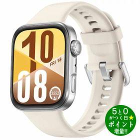 ファーウェイ スマートウォッチ GPS フィットネス ヘルスケア HUAWEI WATCH FIT 4 ホワイト【転送不可】