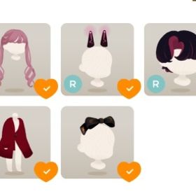 アイテム8点 らせんローズツイン1点＋メルティハートワンピ1点＋他6点 | リヴリーアイランドのアイテム、RMTの販売・買取一覧