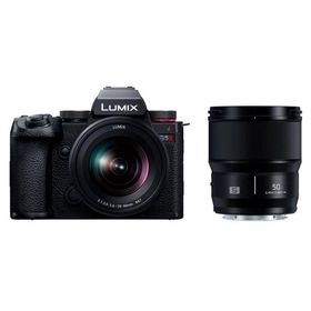 パナソニック カメラ ミラーレス一眼カメラ LUMIX S5II DC-S5M2W ブラック ダブルレンズキット Panasonic