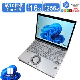 中古パソコン Windows11 Office搭載 12型 Panasonic Let'sNote CF-QV9シリーズ 第10世代Core i5 10310U メモリ16GB SSD256GB タッチ機能 Bluetooth Wifi カメラ