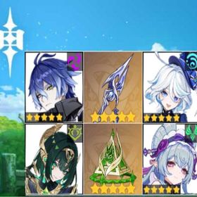 🤖（フリンズ+餅武器）✦（フリーナ+餅武器）✦（ネフェル+餅武器）✦夢見月瑞希✦七七 | 原神のアカウントデータ、RMTの販売・買取一覧