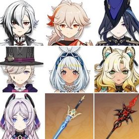 即対応|ムアラニ+アルレッキーノ+シロネン+クロリンデ+楓原万葉+シトラリ+リネ|引退垢 | 原神のアカウントデータ、RMTの販売・買取一覧