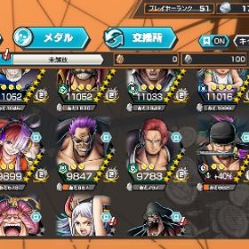 超フェス14体❗️オバブ33❗️サターン、閻魔ゾロ | バウンティラッシュのアカウントデータ、RMTの販売・買取一覧