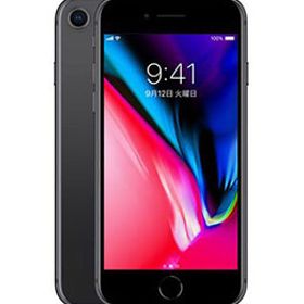iPhone8[64GB] SIMロック解除 au/UQ スペースグレイ バッテリ …