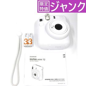 フジフイルム(富士フイルム)の[ジャンク] 富士フイルム instax mini 12 インスタントカメラ チェキ instax-mini12-wh クレイホワイト[難あり(D)](フィルムカメラ)