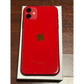 アップル(Apple)のiPhone11★128GB★RED★APPLE★中古★本体のみ★iOS26.1(スマートフォン本体)