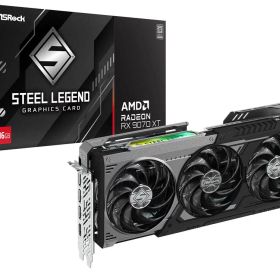 ASRock Radeon RX 9070XT Steel Legend DARK 16G グラフィックボード ダーク｜RX9070XT SLD 16G