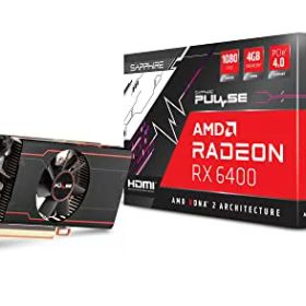 Sapphire PULSE Radeon RX 6400 GAMING 4GB グラフィックスボード 11315-01-20G VD8084 ブラック