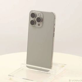 〔中古品〕 iPhone15 Pro Max 256GB ナチュラルチタニウム MU6R3J／A SIMフリー【196】