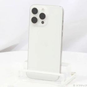 〔中古品〕 iPhone15 Pro Max 1TB ホワイトチタニウム MU703J／A SIMフリー【348】