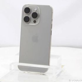 〔中古品〕 iPhone15 Pro 128GB ナチュラルチタニウム MTU93J／A SIMフリー【297】