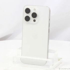 〔中古品〕 iPhone15 Pro 128GB ホワイトチタニウム MTU83J／A SIMフリー【352】