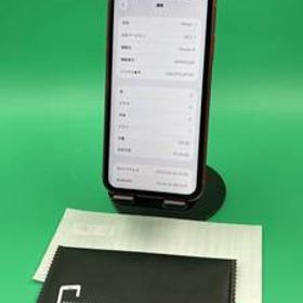 ★美品 iPhone 11 128GB SIMフリー 最大容量87% 格安SIM可 KDDI 〇 MWM32 J/A レッド 中古 新古品 BP6099 R1
