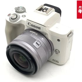 【中古】 【良品】 キヤノン EOS Kiss M2 EF-M15-45 IS STM レンズキット ホワイト