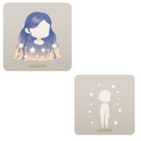 星の輝きに染まるロングヘア＆輝く星たち | リヴリーアイランドのアイテム、RMTの販売・買取一覧