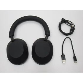 【中古品】 SONY WH-1000XM5 ソニー ワイヤレスヘッドホン ノイズキャンセリングステレオヘッドセット ブラック 送料無料！