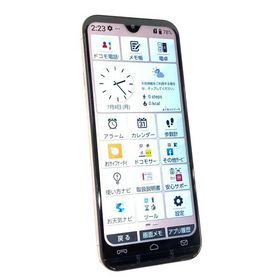 中古 京セラ あんしんスマホ 64GB ピンクゴールド KYOCERA KY-51B SIMフリー ネットワーク利用制限▲判定