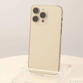 〔中古品〕 iPhone14 Pro Max 256GB ゴールド NQ9D3J／A SIMフリー【305】