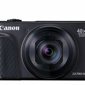 Canon コンパクトデジタルカメラ PowerShot SX740 HS ブラック 光学40倍ズーム/4K動画/Wi-Fi対応 PSSX740HSBK