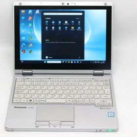 中古 フルHD対応WUXGA タッチ 10.1インチ Panasonic Let's Note CF-RZ6RFRVS Windows11 七世代Core i5-7Y57 8GB 爆速256GB-SSD カメラ LTE 無線 Office付き Win11【中古ノートパソコン 中古パソコン 中古PC】送料無料 あす楽対応 即日発送（Windows10も対応可能 Win10）