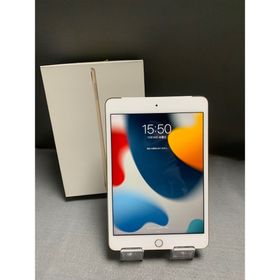 アップル(Apple)の美品 国内版 iPad mini4 128GB Cellular版 ゴールド色(タブレット)