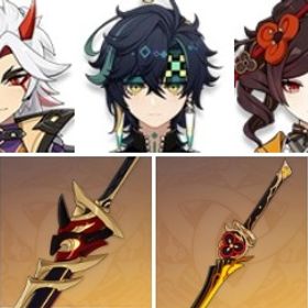 即対応|夢見月瑞希+ティナリ+キィニチ+荒瀧一斗+ディルック1凸+赤角石塵滅砕+有楽御簾切+千織 | 原神のアカウントデータ、RMTの販売・買取一覧