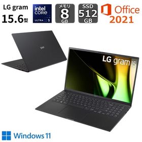 LGエレクトロニクス ノートパソコン AI PC LG gram 15Z90S 15.6型/ Core Ultra 5/ メモリ 8GB/ SSD 512GB/ Windows 11/ Office付き/ 英語キーボード 【展示品】
