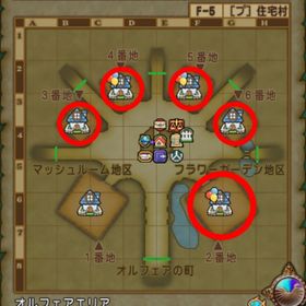 トゥーンタウン同丁目 2番地・3番地・4番地・5番地・6番地セット 【オルフェア住宅村／土地】 | ドラクエ10(DQX)のアイテム、RMTの販売・買取一覧