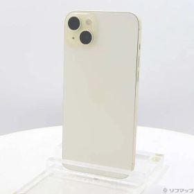 〔中古品〕 iPhone15 Plus 128GB イエロー MU0A3J／A SIMフリー【198】