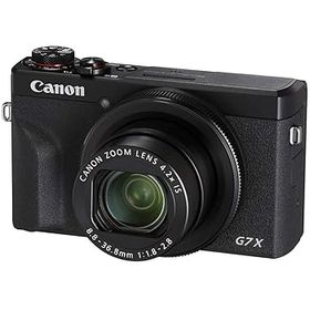 【中古】Canon コンパクトデジタルカメラ PowerShot G7 X Mark III ブラック 1.0型センサー/F1.8レンズ/光学4.2倍ズーム PSG7XMARKIIIBK