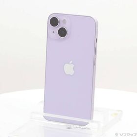 〔中古〕Apple(アップル) iPhone14 512GB パープル MPX83J／A SIMフリー〔297-ud〕