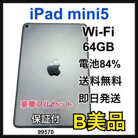 B 84% iPad mini 5 第5世代 64 GB Wi-Fi 本体