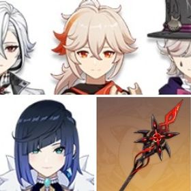 リネ+夜蘭+アルレッキーノ2凸+ディシア+ディルック+赤月のシルエット+夢見月瑞希+楓原万葉+ジン1 | 原神のアカウントデータ、RMTの販売・買取一覧