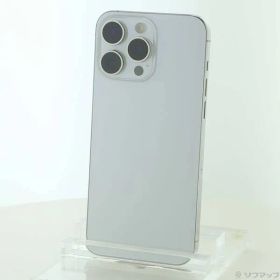〔中古品〕 iPhone15 Pro Max 256GB ホワイトチタニウム MU6Q3J／A SIMフリー【344】