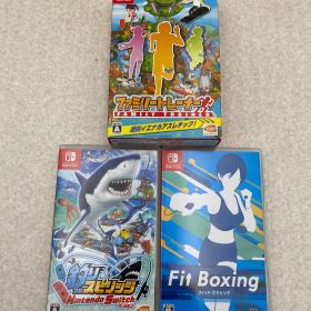 ◆釣りスピリッツ Nintendo Switchバージョン ファミリートレーナー Fit Boxing Switchソフト ３点