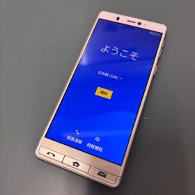 ラスト１台 美品 A001SHシンプルスマホ5 Softbank ゴールド 本体 中古 送料無料