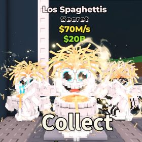 Los Spaghettis 秒間70M | ロブロックス(ROBLOX)のアカウントデータ、RMTの販売・買取一覧