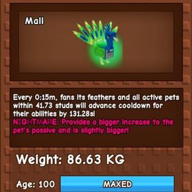 【庭を成長させる】15秒孔雀🦚 Nightmare変異 無言購入OK⭕️ | ロブロックス(ROBLOX)のアカウントデータ、RMTの販売・買取一覧