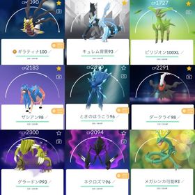 🌟TL66達成！背景ブラックキュレム＆ギラオリ100🌈レックウザメガ対応✨ | ポケモンGOのアカウントデータ、RMTの販売・買取一覧