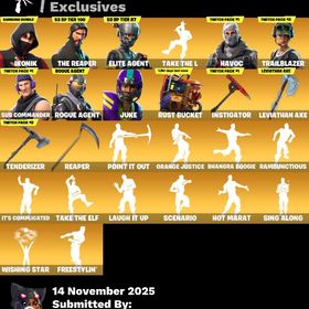 🌸正規アカウント🌸アイコニック エリートエージェント トレイルブレイザー リヴァイアサン | フォートナイト(Fortnite)のアカウントデータ、RMTの販売・買取一覧