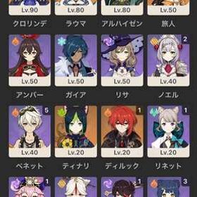 原神🔥クロリンデ完凸+餅、アルハイゼン+餅1凸、ラウマ🔥 | 原神のアカウントデータ、RMTの販売・買取一覧