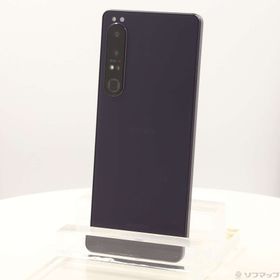 (中古)SONY Xperia 1 IV 256GB パープル SO-51C docomo SIMフリー(377-ud)