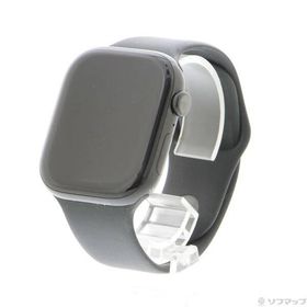 〔中古〕Apple(アップル) Apple Watch Series 10 GPS 46mm ジェットブラックアルミニウムケース ブラックスポーツバンド〔377-ud〕