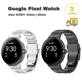 グーグル ピクセル ウォッチ バンド チタニウム メタル 全2色 Google Pixel Watch 4/3/2/1 41mm | 3 45mm 替えベルト スマートウォッチ 送料無料