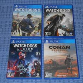 PS4ソフト４本 ウォッチドッグス2 (WATCH DOGS2) ウォッチドッグス レギオン (WATCH DOGS LEGION) コナン アウトキャスト (CONAN outcasts)