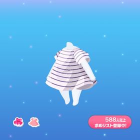 1点300円ボーダーワンピ_wh | ポケコロのアイテム、RMTの販売・買取一覧