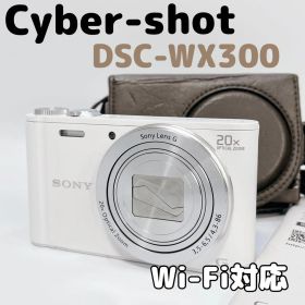 SONY サイバーショット DSC-WX300 ホワイト ケース付 Wi-Fi